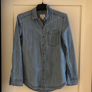 Women’s Demin Button Down Shirt